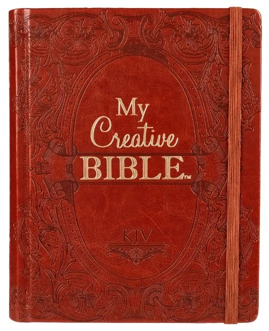 Christian Art Gifts KJV Brown Faux Leather Hardcover My Creative Bible 4 Christian Art Gifts KJV Brown Faux Leather Hardcover My Creative Bible - Image 2