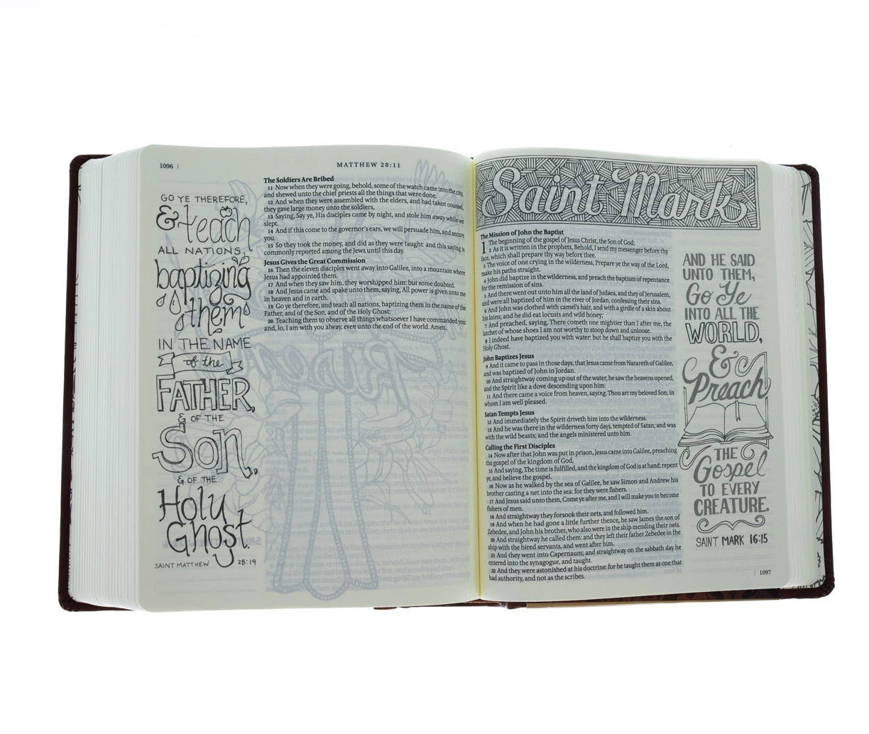 Christian Art Gifts KJV Brown Faux Leather Hardcover My Creative Bible 7 Christian Art Gifts KJV Brown Faux Leather Hardcover My Creative Bible - Image 5