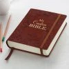 Christian Art Gifts KJV Brown Faux Leather Hardcover My Creative Bible
