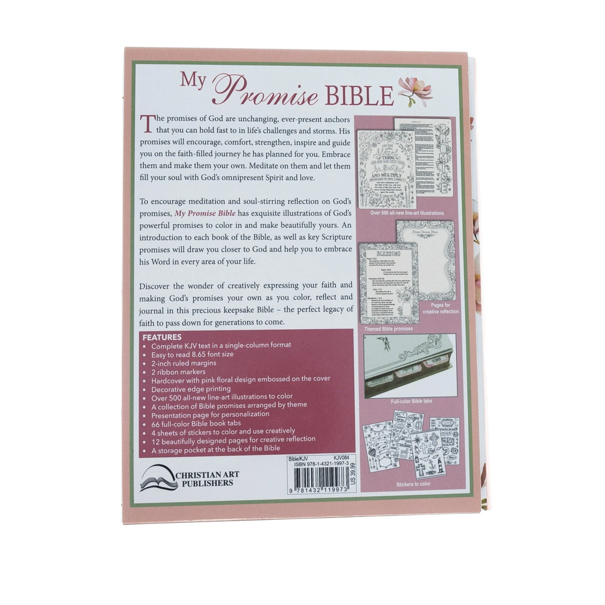 Christian Art Gifts KJV Pink Hardcover My Promise Bible 7 Christian Art Gifts KJV Pink Hardcover My Promise Bible - Image 5