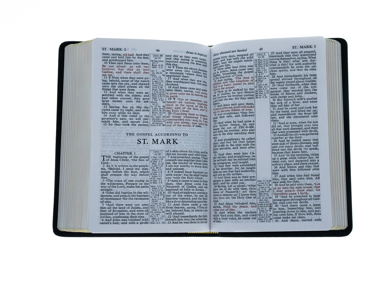 KJV Bible Heritage Reference Black Bonded Leather 5 KJV Bible Heritage Reference Black Bonded Leather - Image 4