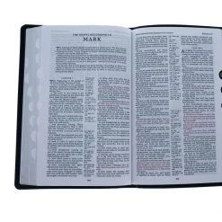 Thomas Nelson KJV, Thinline Reference Bible, Bonded Leather, Black, Indexed, Red -SHOPtheWORD store 100 0183 4