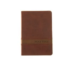 KJV Brown Faux Leather Large Print Compact 10 KJV Brown Faux Leather Large Print Compact -SHOPtheWORD store 200 0327 2