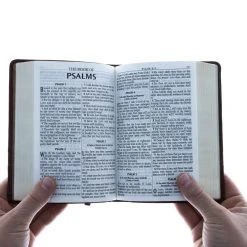 KJV Brown Faux Leather Large Print Compact 11 KJV Brown Faux Leather Large Print Compact -SHOPtheWORD store 200 0327 3