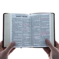 KJV Brown Faux Leather Large Print Compact 12 KJV Brown Faux Leather Large Print Compact -SHOPtheWORD store 200 0327 4