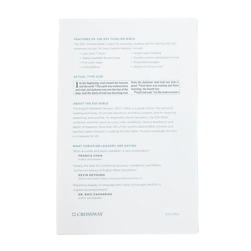 Audience: Men, Pastors, Teen, Women ESV Thinline Bible -Cloth Over Board, Polka Dots -Out Of Print 7 Audience: Men, Pastors, Teen, Women ESV Thinline Bible -Cloth Over Board, Polka Dots -Out Of Print - Image 5