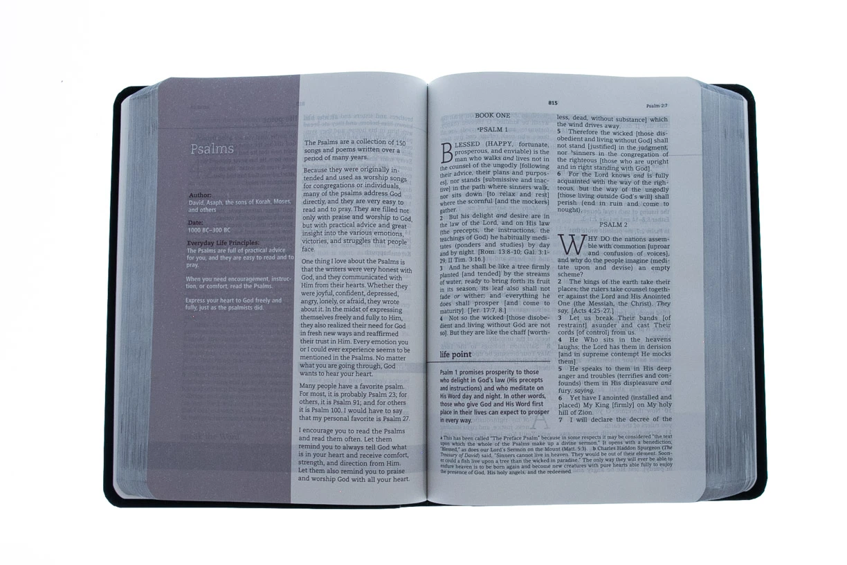 Amplified Everyday Life Bible-Black Bonded Leather 5 Amplified Everyday Life Bible-Black Bonded Leather - Image 3