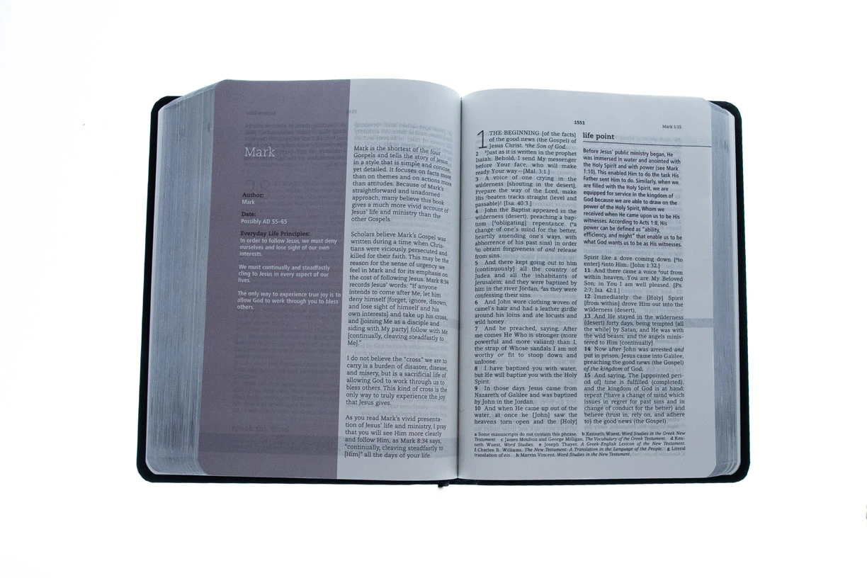 Amplified Everyday Life Bible-Black Bonded Leather 6 Amplified Everyday Life Bible-Black Bonded Leather - Image 4