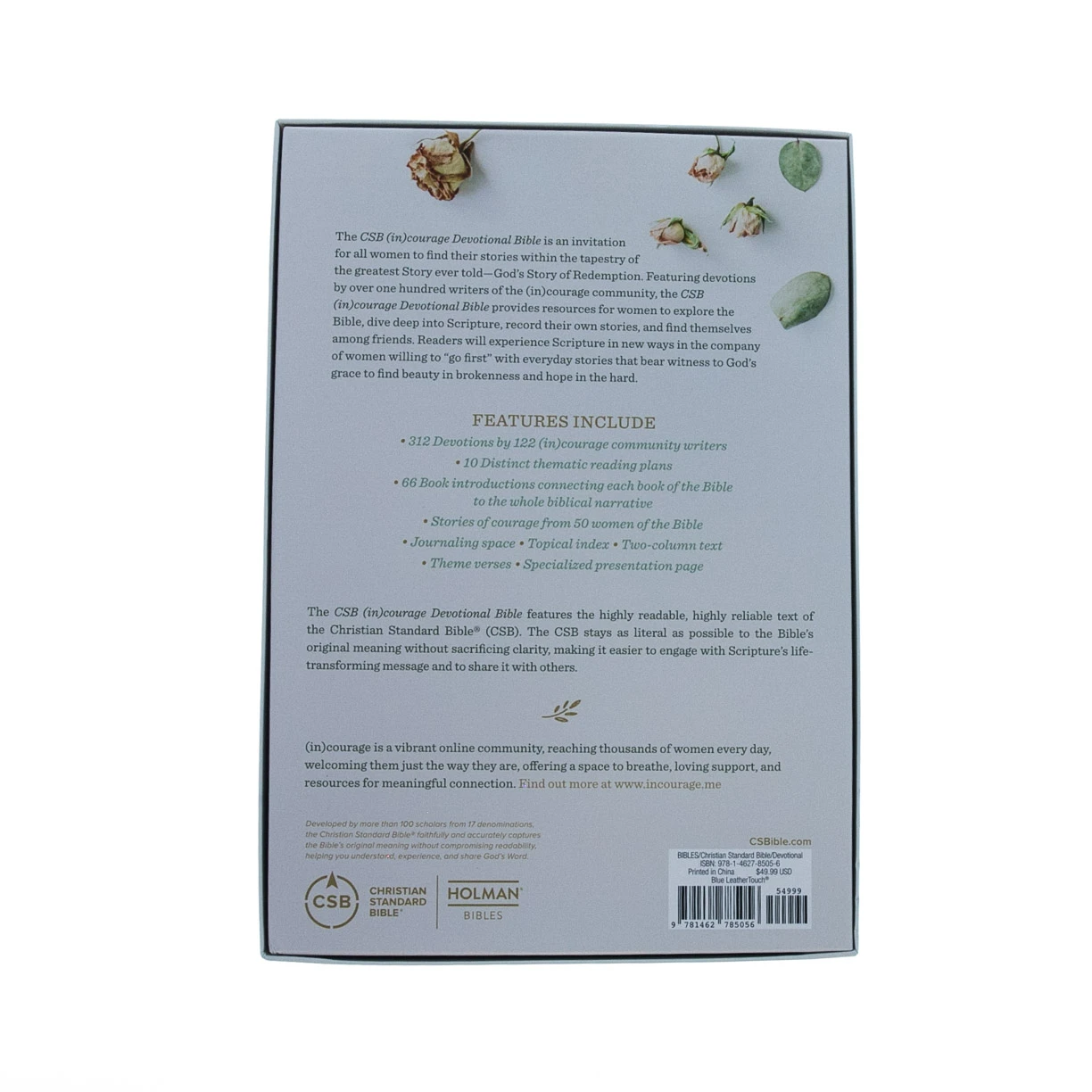 CSB (In)Courage Devotional Bible-Blue LeatherTouch CSB (In)Courage Devotional Bible-Blue LeatherTouch -SHOPtheWORD store 200 0518 4