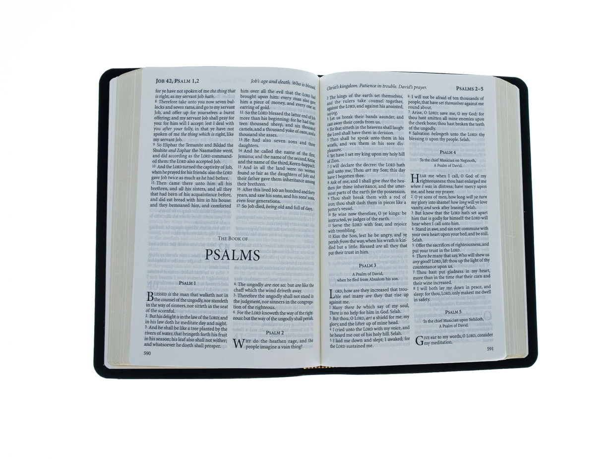 KJV Windsor Text Bible-Black Calfskin Leather 5 KJV Windsor Text Bible-Black Calfskin Leather - Image 3