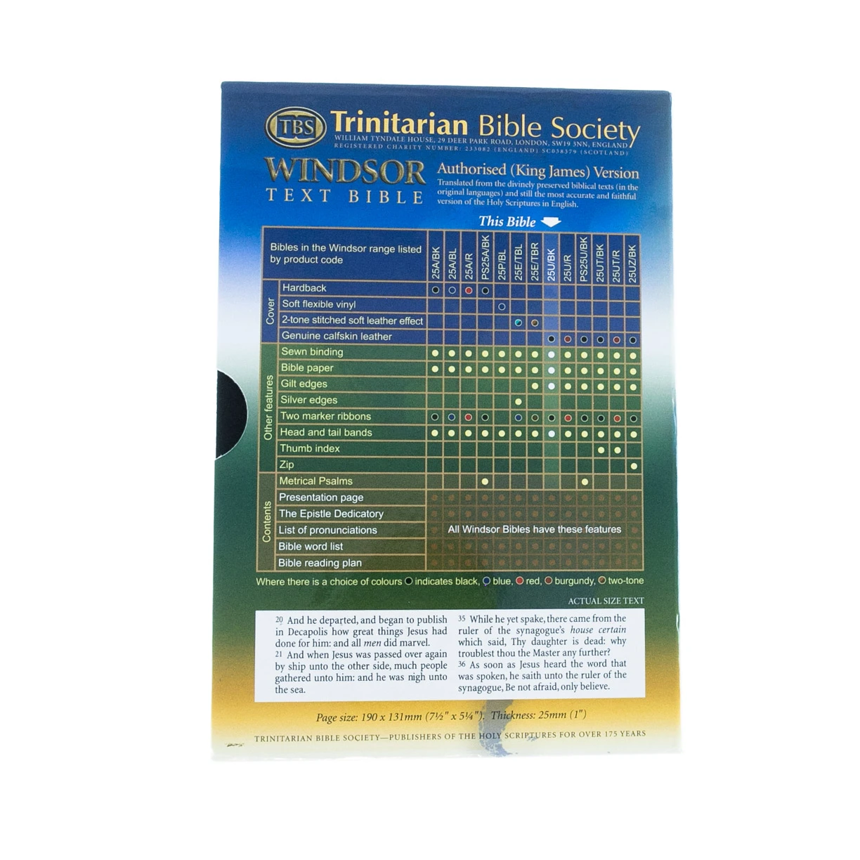 KJV Windsor Text Bible-Black Calfskin Leather 8 KJV Windsor Text Bible-Black Calfskin Leather - Image 6