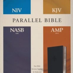 Parallel Bible Niv, Kjv, Nasb, Amplified, Black Leathersoft