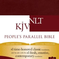 Tyndale House Publishing KJV/NLT2 People’s Parallel Bible-Burgundy Imitation Leather