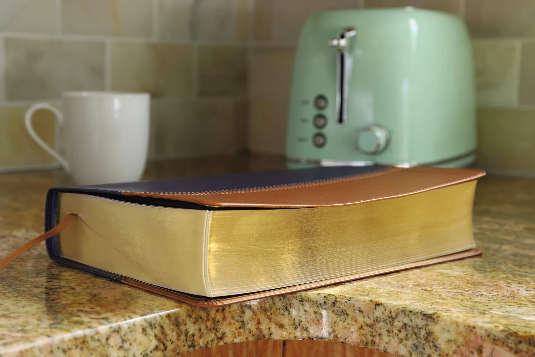 Zondervan NIV & KJV Side-By-Side Bible/Large Print-Navy/Tan Duo-Tone 7 Zondervan NIV & KJV Side-By-Side Bible/Large Print-Navy/Tan Duo-Tone - Image 5