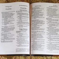 Zondervan NIV & KJV Side-By-Side Bible/Large Print-Navy/Tan Duo-Tone 13 Zondervan NIV & KJV Side-By-Side Bible/Large Print-Navy/Tan Duo-Tone -SHOPtheWORD store 202 0049 5