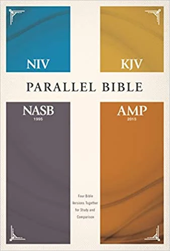 WEIGHT: 1 Lbs NIV, KJV, NASB, Amplified, Parallel Bible, Hardcover 3 WEIGHT: 1 Lbs NIV, KJV, NASB, Amplified, Parallel Bible, Hardcover