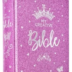 Christian Art Gifts My Creative Bible Purple Glitter Hardcover