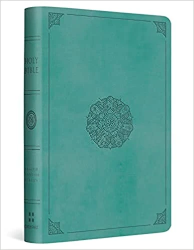 ESV Value Compact Bible -Trutone, Turquoise, Emblem Design 4 ESV Value Compact Bible -Trutone, Turquoise, Emblem Design - Image 2