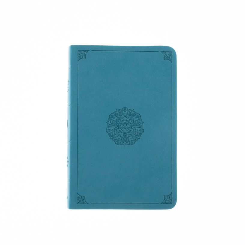ESV Value Compact Bible -Trutone, Turquoise, Emblem Design 5 ESV Value Compact Bible -Trutone, Turquoise, Emblem Design - Image 3