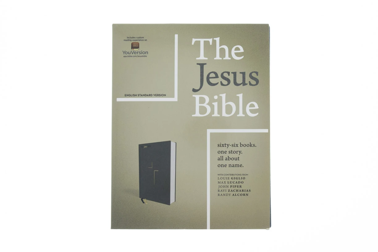 WEIGHT: 3 Lbs ESV The Jesus Bible, Cloth Over Board, Gray Hardcover 4 WEIGHT: 3 Lbs ESV The Jesus Bible, Cloth Over Board, Gray Hardcover - Image 2