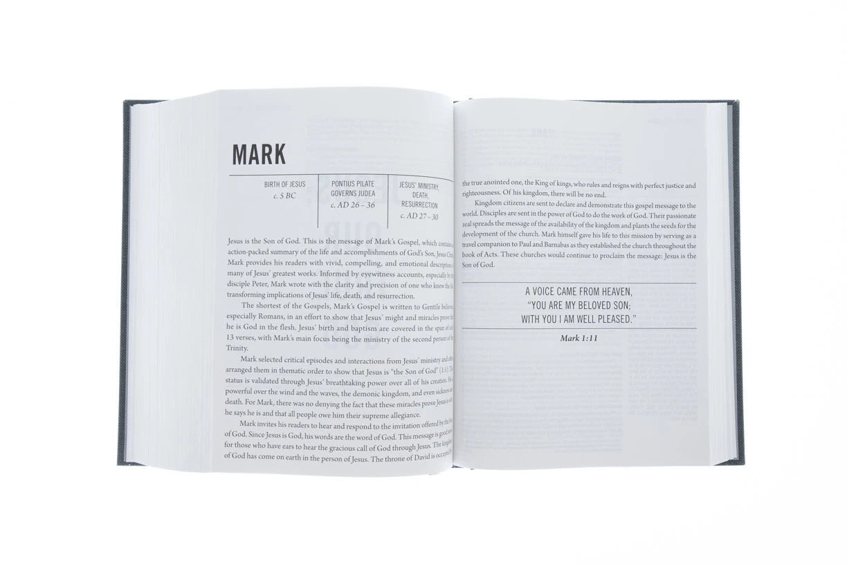 WEIGHT: 3 Lbs ESV The Jesus Bible, Cloth Over Board, Gray Hardcover 6 WEIGHT: 3 Lbs ESV The Jesus Bible, Cloth Over Board, Gray Hardcover - Image 4