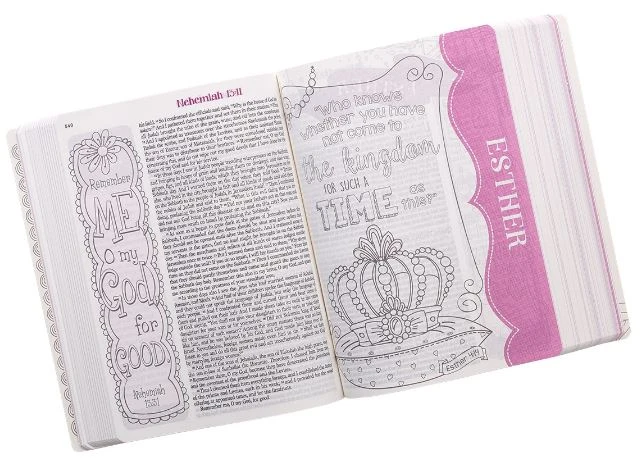 Audience: Girls ESV Pink Floral My Creative Journalling Bible For Girls 6 Audience: Girls ESV Pink Floral My Creative Journalling Bible For Girls - Image 4