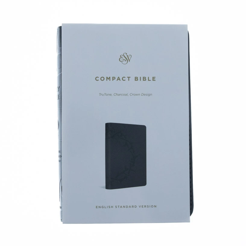 ESV Compact Bible -TruTone, Charcoal, Crown Design 5 ESV Compact Bible -TruTone, Charcoal, Crown Design - Image 3