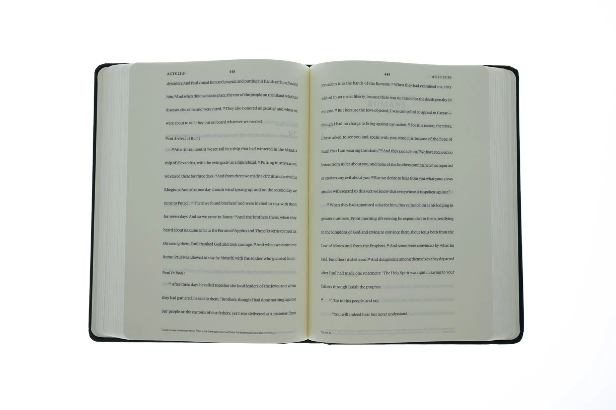 Crossway ESV Journaling New Testament -Black Hardcover W/Strap 6 Crossway ESV Journaling New Testament -Black Hardcover W/Strap - Image 4