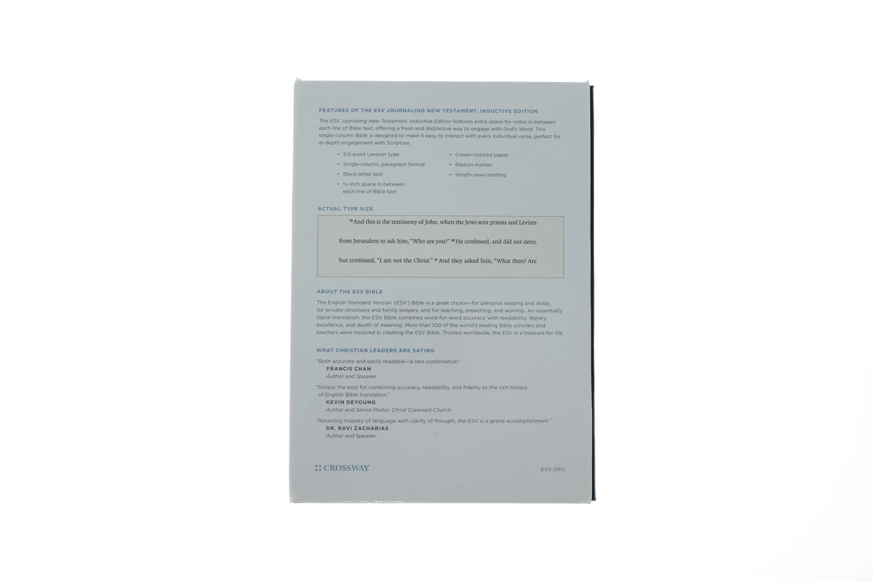 Crossway ESV Journaling New Testament -Black Hardcover W/Strap 7 Crossway ESV Journaling New Testament -Black Hardcover W/Strap - Image 5