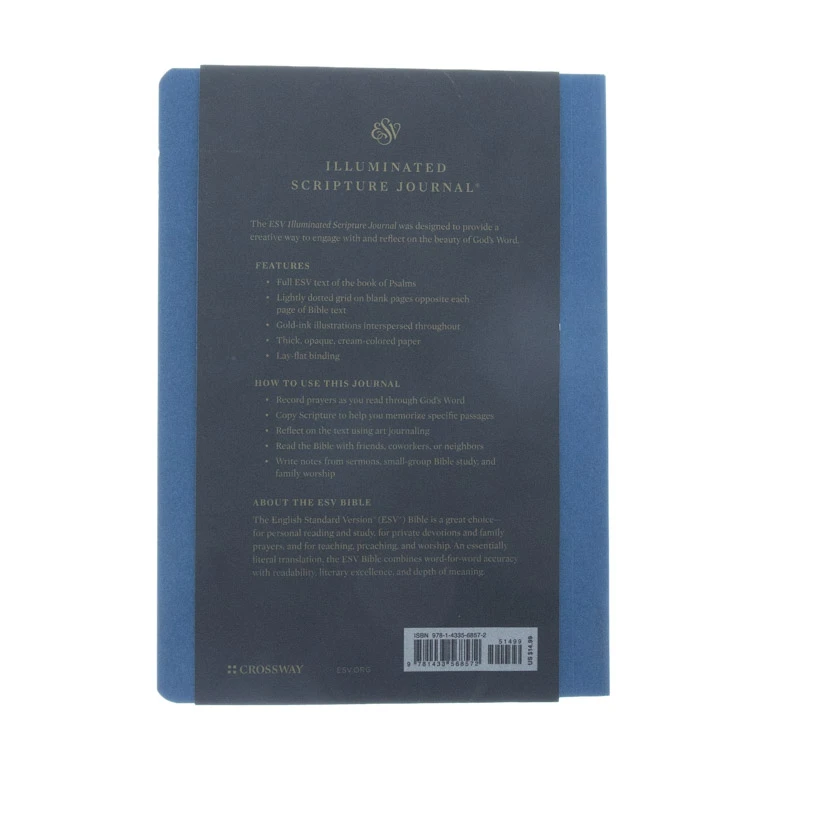 ESV Illuminated Scripture Journal: Psalms-Blue Softcover Crossway ESV Illuminated Scripture Journal: Psalms-Blue Softcover -SHOPtheWORD store 204 0476 3