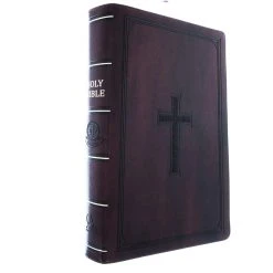 Christian Art Gifts KJV Super Giant Print Lux-Leather Burgundy