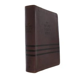 Thomas Nelson KJV, Word Study Bible, Imitation Leather, Brown, Red Letter Edition