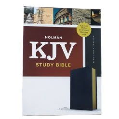 Holman Bible Publishers KJV Study Bible, Full-Color, Navy Leathertouch -SHOPtheWORD store 206 0172 1