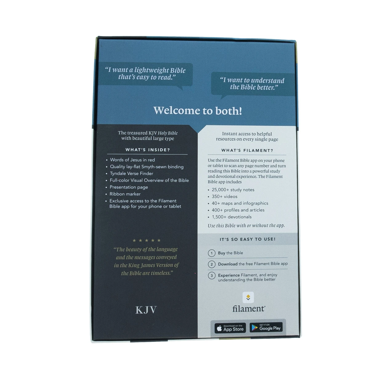 Tyndale House Publishing KJV Personal Size Giant Print Bible, Filament Enabled Edition 8 Tyndale House Publishing KJV Personal Size Giant Print Bible, Filament Enabled Edition - Image 6