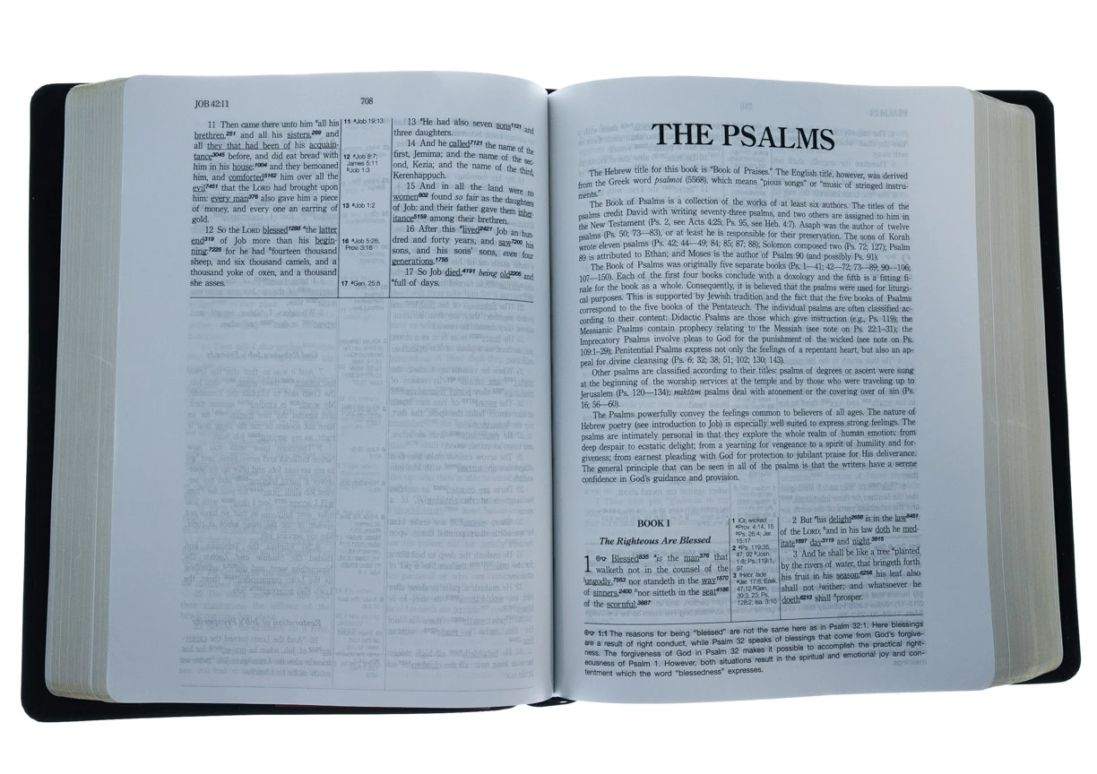 KJV Hebrew-Greek Key Word Study-Black Bonded Leather 5 KJV Hebrew-Greek Key Word Study-Black Bonded Leather - Image 3