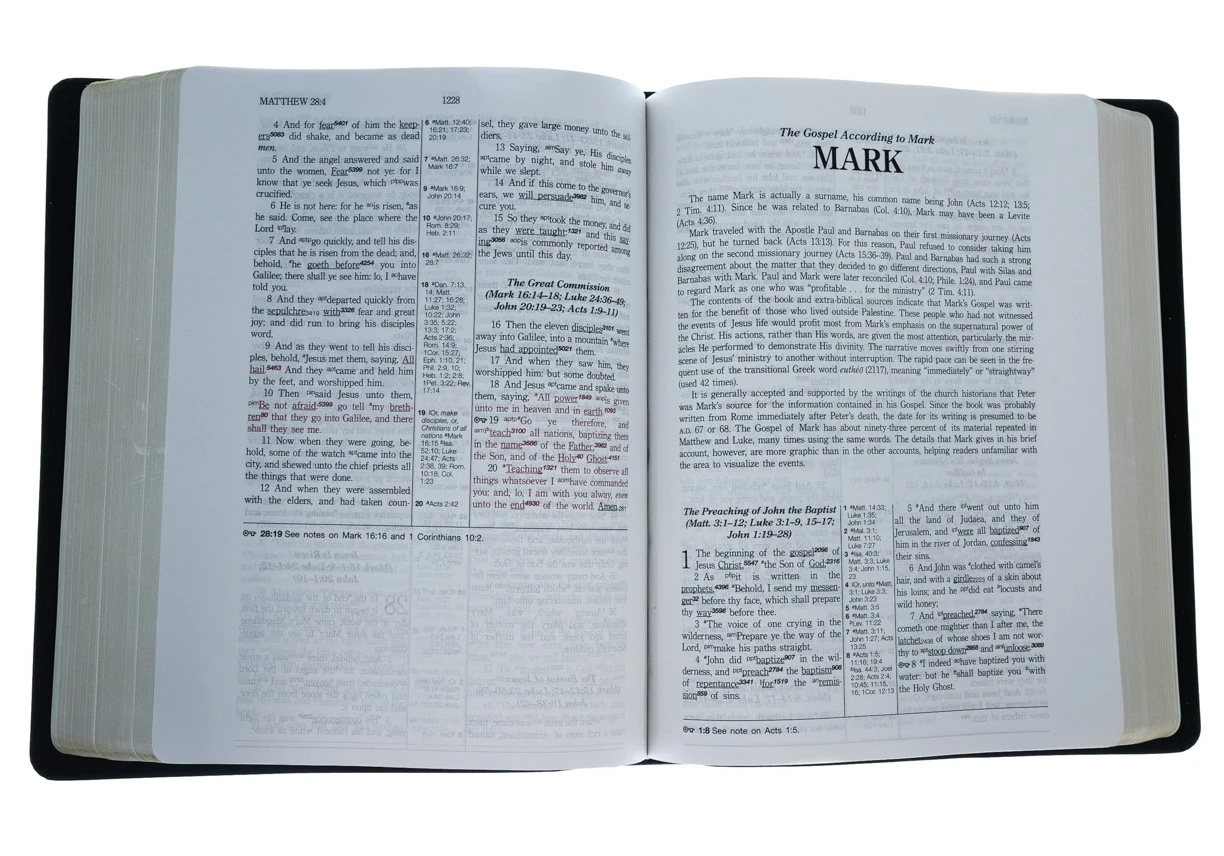 KJV Hebrew-Greek Key Word Study-Black Bonded Leather 6 KJV Hebrew-Greek Key Word Study-Black Bonded Leather - Image 4