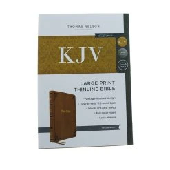 Thomas Nelson Kjv Thinline Bible, Large Print, Tan Leathersoft 9 Thomas Nelson Kjv Thinline Bible, Large Print, Tan Leathersoft -SHOPtheWORD store 206 0360 1