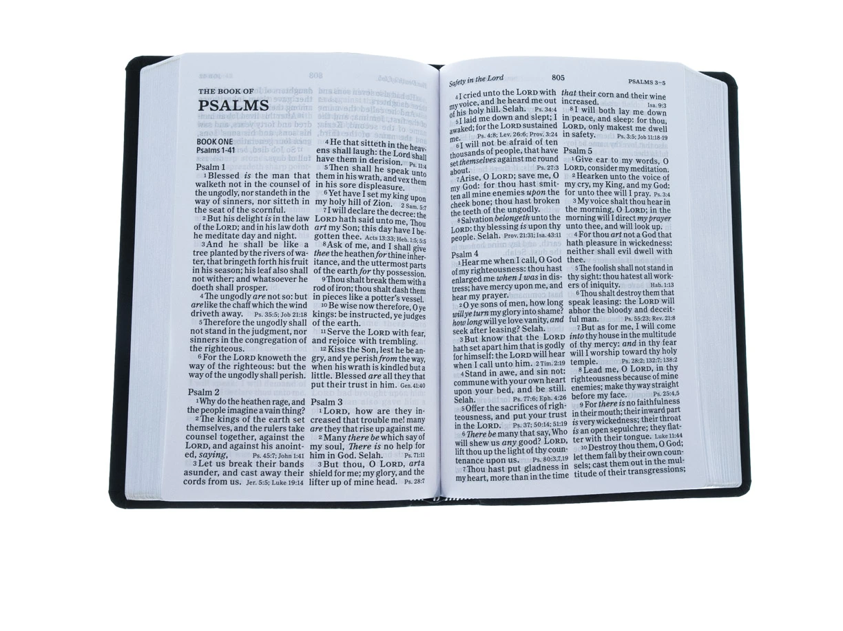 KJV Large Print Personal Size Reference Bible, Charcoal Leathertouch KJV Large Print Personal Size Reference Bible, Charcoal Leathertouch -SHOPtheWORD store 206 0432 3