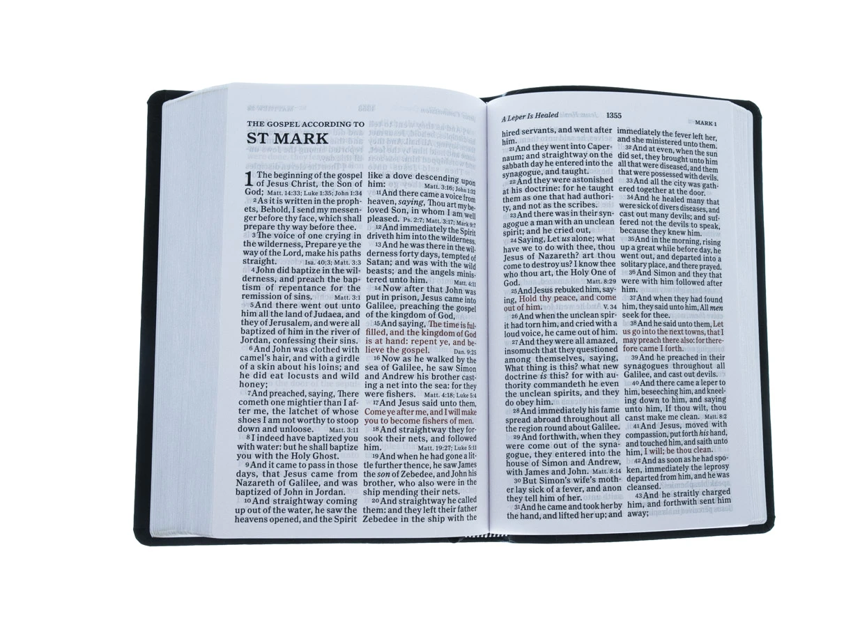 KJV Large Print Personal Size Reference Bible, Charcoal Leathertouch KJV Large Print Personal Size Reference Bible, Charcoal Leathertouch -SHOPtheWORD store 206 0432 4