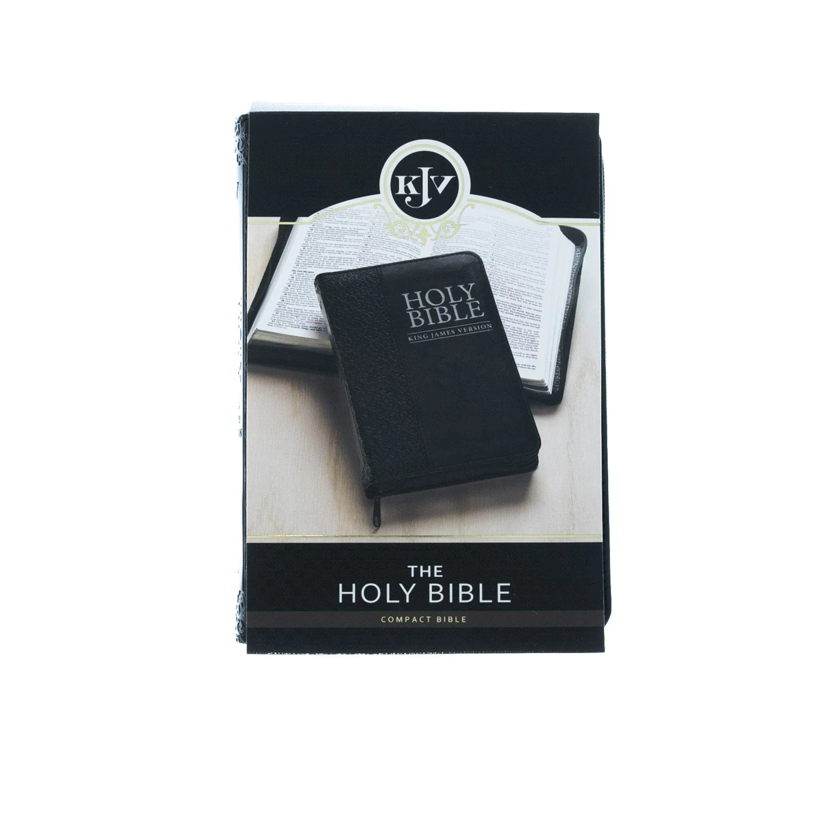 Christian Art Gifts KJV Compact Bible-Black LuxLeather W/Zipper 4 Christian Art Gifts KJV Compact Bible-Black LuxLeather W/Zipper - Image 2