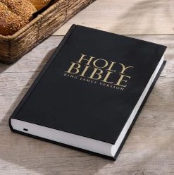 Christian Art Gifts KJV Black Hardcover Pew Bible Large Print -SHOPtheWORD store 206 0524 3