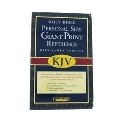 KJV Personal Size Giant Print Reference Bible Black Imitation Leather -SHOPtheWORD store 206 0566 1 1