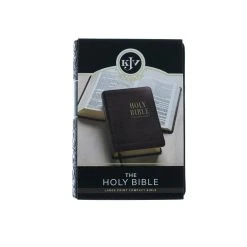 Christian Art Gifts KJV Brown Faux Leather Medium Compact Bible -SHOPtheWORD store 206 0584 1