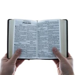 Christian Art Gifts KJV Brown Faux Leather Medium Compact Bible -SHOPtheWORD store 206 0584 3