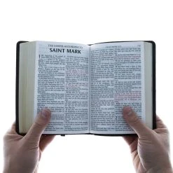 Christian Art Gifts KJV Brown Faux Leather Medium Compact Bible -SHOPtheWORD store 206 0584 4