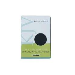 KJV New Testament With Psalms & Proverbs-Black Imitation Leather -SHOPtheWORD store 206 0622 1