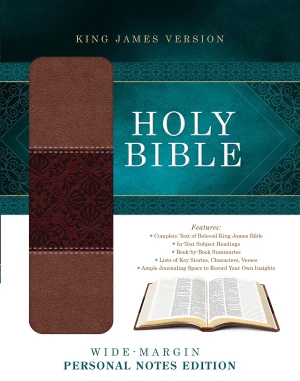 KJV Wide-Margin Personal Notes Bible-Tan/Brown DiCarta 3 KJV Wide-Margin Personal Notes Bible-Tan/Brown DiCarta