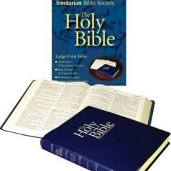 Audience: Men, Teen, Women KJV Large Print Bible-Blue Imitation Leather