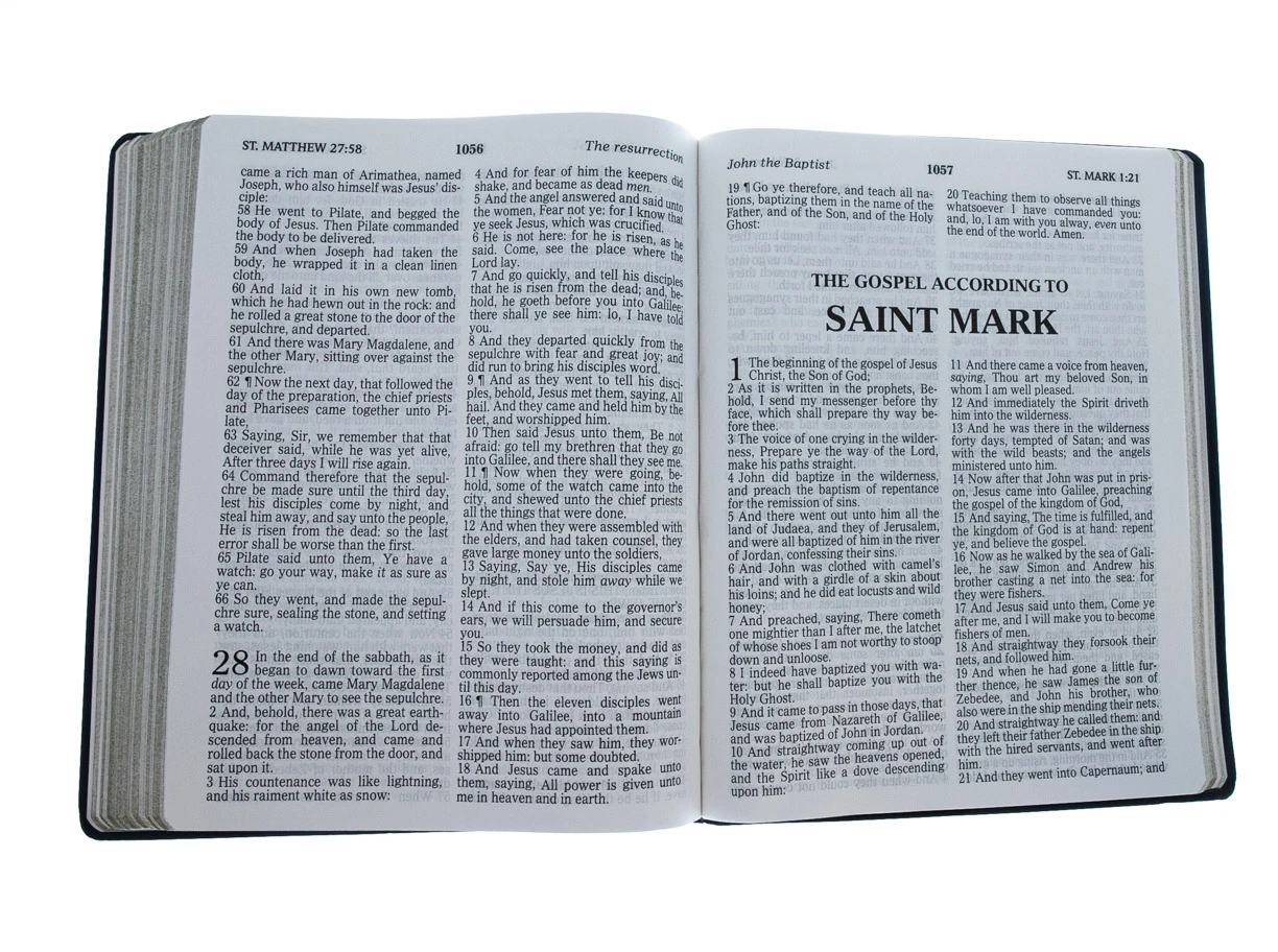 Audience: Men, Teen, Women KJV Large Print Bible-Blue Imitation Leather 7 Audience: Men, Teen, Women KJV Large Print Bible-Blue Imitation Leather - Image 5