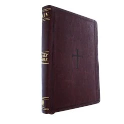 Holman Bible Publishers KJV Giant Print Reference Bible, Brown LeatherTouch